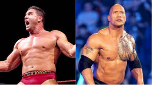 Ken Shamrock And Dwayne Johnson Wallpaper