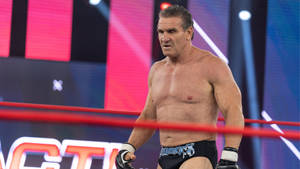 Ken Shamrock Walking Inside Ring Wallpaper