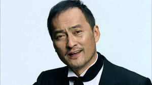 Ken Watanabe Black Suit Photography Wallpaper