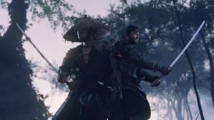 Kenji And Jin Attack Ghost Of Tsushima Wallpaper