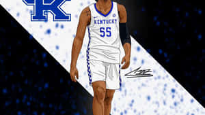 Kentucky Wildcats Basketball Player - A Cartoon Wallpaper