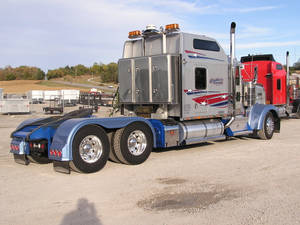 Kenworth W900 Semi Tractor Wallpaper