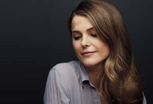 Keri Russell Posing Elegantly In A Professional Portrait Photo Shoot Wallpaper