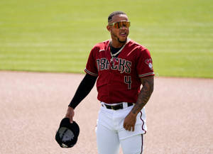 Ketel Marte Maroon Uniform Wallpaper