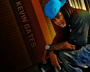 Kevin Gates Performing At A Concert Wallpaper