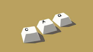 Keyboard Keys C Q X Wallpaper