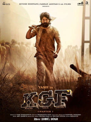 Kgf Chapter 1 Rocky With Shovel Wallpaper