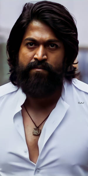 Kgf Yash In White Wallpaper