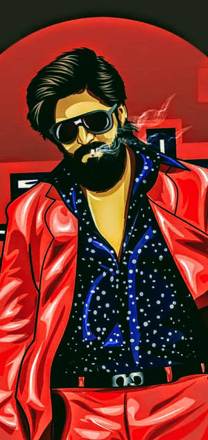 Kgf Yash Vector Art Wallpaper