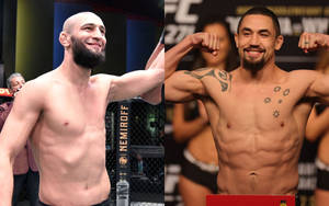 Khamzat Chimaev And Robert Whittaker Wallpaper