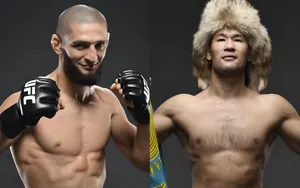 Khamzat Chimaev Shavkat Rakhmonov Side-by-side Wallpaper