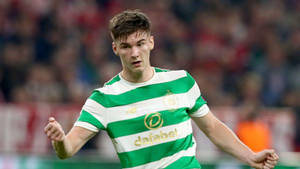 Kieran Tierney During A Game Wallpaper