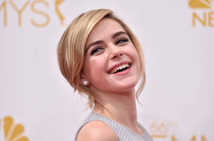 Kiernan Shipka Influential Smile Wallpaper