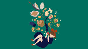 Kiki Vector Art From Kikis Delivery Service Wallpaper