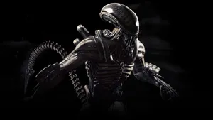 Killer Alien In Black Wallpaper