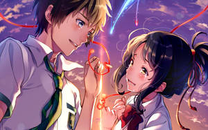 Kimi No Na Wa Animated Romantic Movie Wallpaper