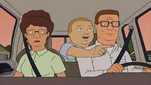 King Of The Hill Family Car Wallpaper