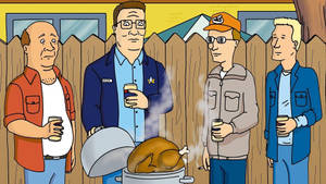 King Of The Hill Hank Hill Friends Wallpaper