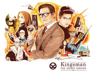 Kingsman The Secret Service Drawing Fanart Wallpaper