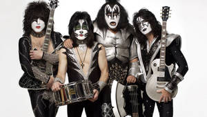 Kiss Band Members Costume Wallpaper