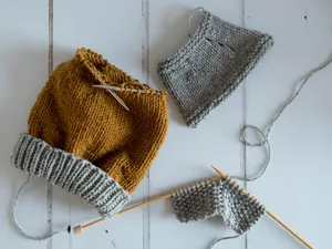 Knitting Wool Baby Bonnet Wallpaper
