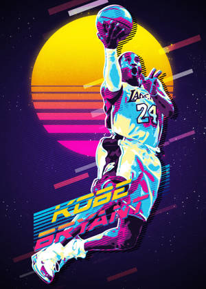 Kobe Bryant Cool Vaporwave Wallpaper