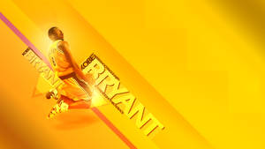 Kobe Bryant In Bright Yellow Wallpaper