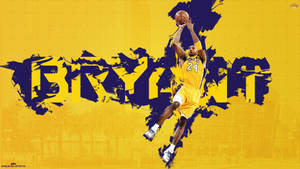 Kobe Bryant In Purple And Yellow Wallpaper