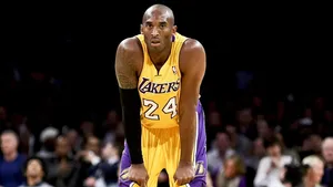 Kobe Bryant In Yellow Jersey 4k Wallpaper