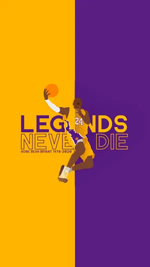 Kobe Bryant Phone Legends Never Die Wallpaper