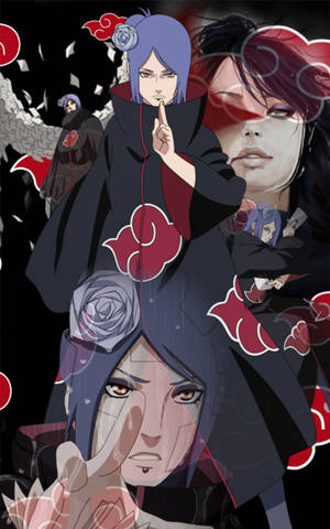 Konana Akatsuki Phone Fanart Wallpaper