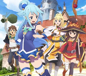 Konosuba Having Fun Wallpaper