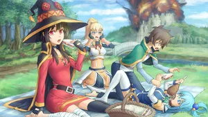 Konosuba Team Wallpaper