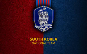 Korea Republic National Football Team Dark Blue Red Logo Wallpaper