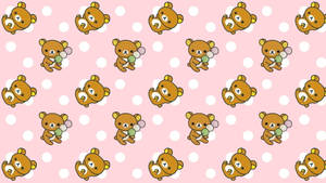 Korean Bear With Dango Mochi Wallpaper