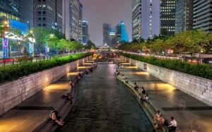 Korean Tourist Attraction Aesthetic Computer Wallpaper