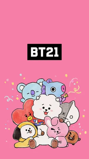 Koya Bt21 In Pink Wallpaper