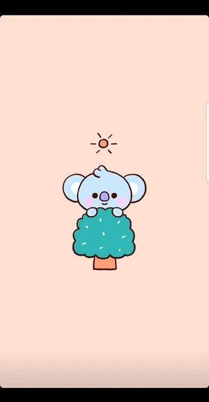 Koya Bt21 In Pink Wallpaper