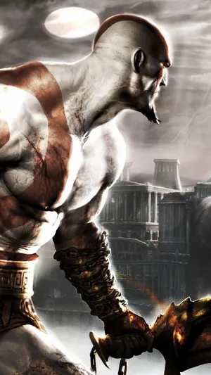 Kratos Preparing For Battle In Sony's God Of War 5 Wallpaper