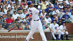 Kris Bryant Batter Swing Wallpaper