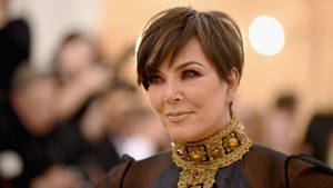 Kris Jenner Candid Portrait Wallpaper