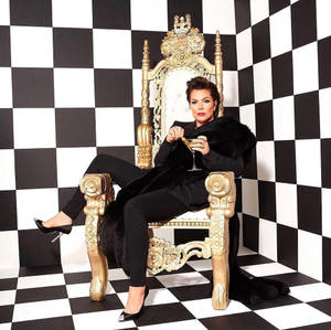 Kris Jenner Fierce Look Wallpaper