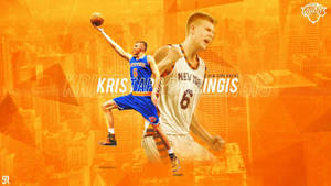 Kristaps Porzingis Fan Art Poster Wallpaper