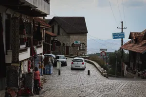 Kruja Albania Uphill Street Wallpaper