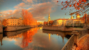 Kryukov Canal In Saint Petersburg Wallpaper