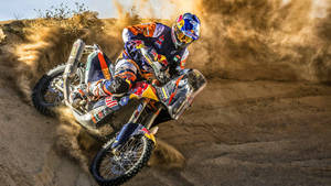 Ktm Bike 4k In Action Wallpaper