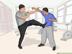 Kung Fu Fight Digital Art Wallpaper