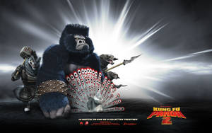 Kung Fu Panda 2 - Intense Showdown Between Heroes And Villains Wallpaper