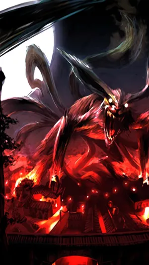 Kurama Outrage Naruto Phone Wallpaper