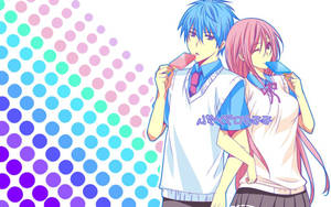Kuroko And Momoi Wallpaper